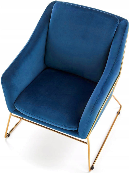 Lounge Chair Olbia | size: Width: 69cm, Height: 81cm, Depth: 76cm | color: Blue | image: 4 | variant: 1002831