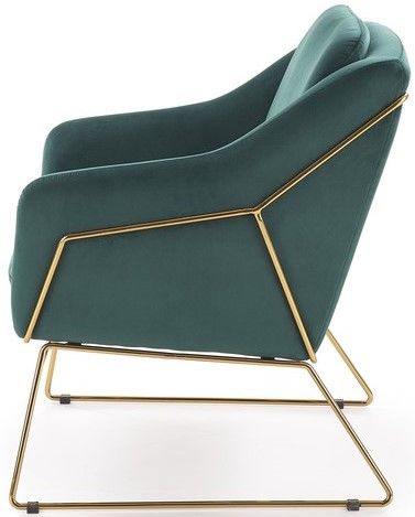 Lounge Chair Olbia | size: Width: 69cm, Height: 81cm, Depth: 76cm | color: Green | image: 2 | variant: 1002832