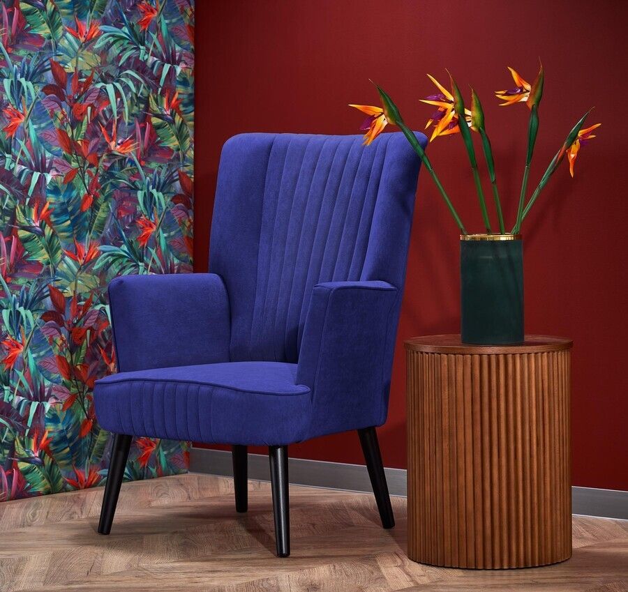 Lounge Chair Padua | size: Width: 75cm, Height: 100cm, Depth: 70cm | color: Blue | image: 8 | variant: 1002742