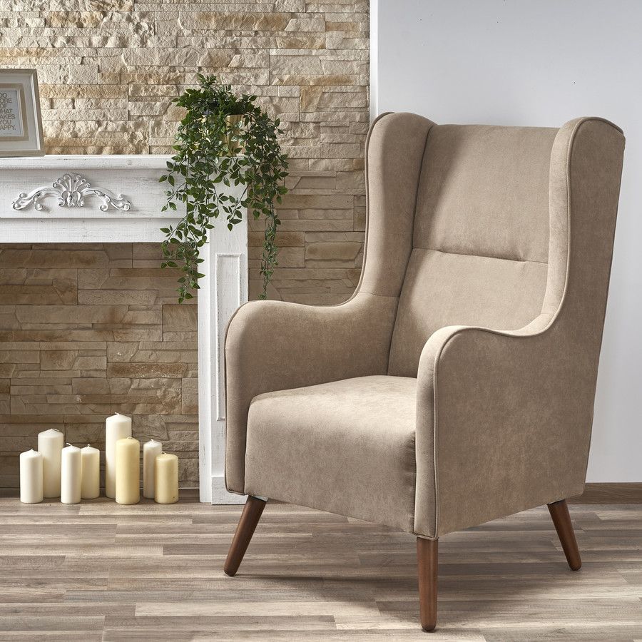 Lounge Chair Pitre | size: Width: 67cm, Height: 114cm, Depth: 85cm | color: Beige | image: 6 | variant: 1002717