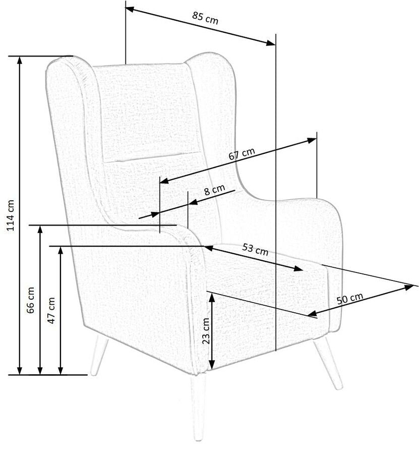Lounge Chair Pitre | size: Width: 67cm, Height: 114cm, Depth: 85cm | color: Gray | image: 7 | variant: 1002718