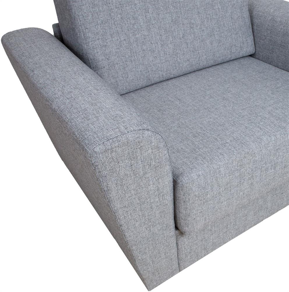 Lounge Chair Porth | size: Width: 112cm, Height: 86cm, Depth: 83cm | color: Gray | image: 6 | variant: 1001380