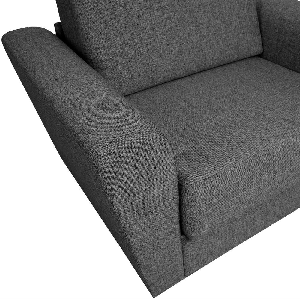 Lounge Chair Porth | size: Width: 112cm, Height: 86cm, Depth: 83cm | color: Gray | image: 6 | variant: 1001381