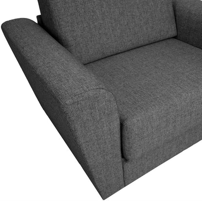 Lounge Chair Porth | size: Width: 112cm, Height: 86cm, Depth: 83cm | color: Gray | image: 6 | variant: 1001381