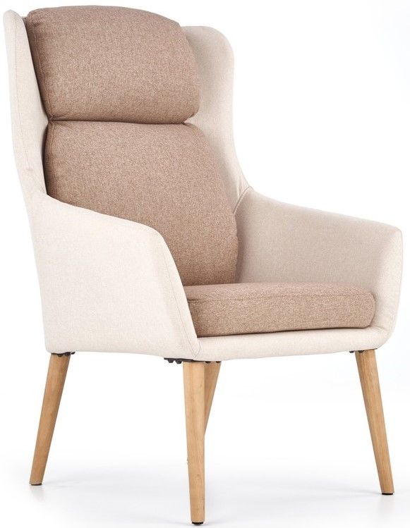 Lounge Chair Purio | size: Width: 67cm, Height: 103cm, Depth: 75cm | color: Brown/Grey | image: 1 | variant: 1004705