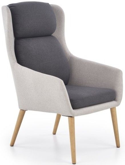 Lounge Chair Purio | size: Width: 67cm, Height: 103cm, Depth: 75cm | color: Gray | image: 1 | variant: 1004707