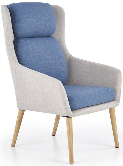 Lounge Chair Purio | size: Width: 67cm, Height: 103cm, Depth: 75cm | color: Grey/Blue | image: 1 | variant: 1004706