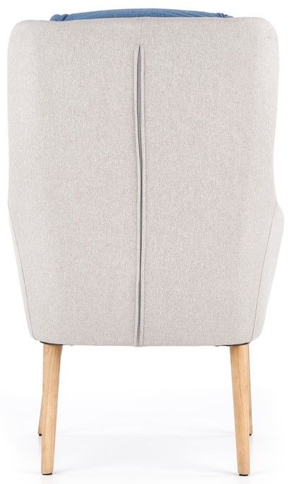 Lounge Chair Purio | size: Width: 67cm, Height: 103cm, Depth: 75cm | color: Grey/Blue | image: 2 | variant: 1004706