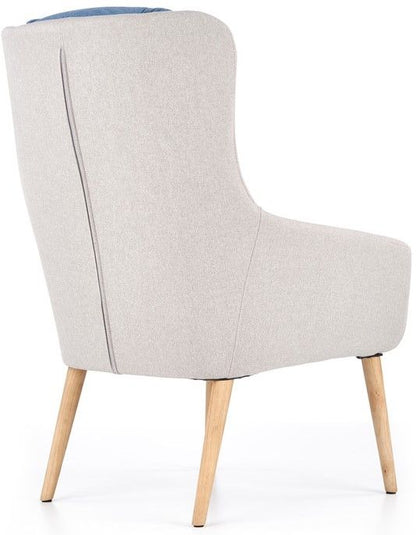 Lounge Chair Purio | size: Width: 67cm, Height: 103cm, Depth: 75cm | color: Grey/Blue | image: 3 | variant: 1004706