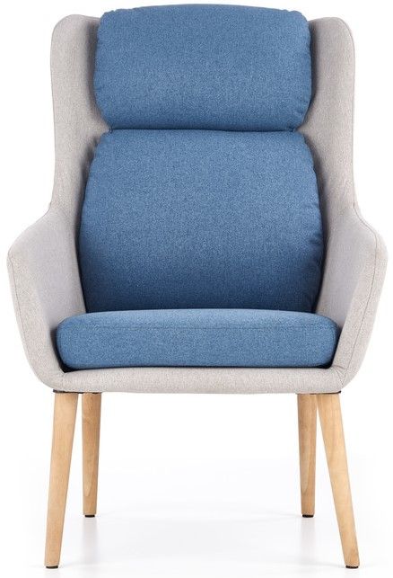 Lounge Chair Purio | size: Width: 67cm, Height: 103cm, Depth: 75cm | color: Grey/Blue | image: 4 | variant: 1004706