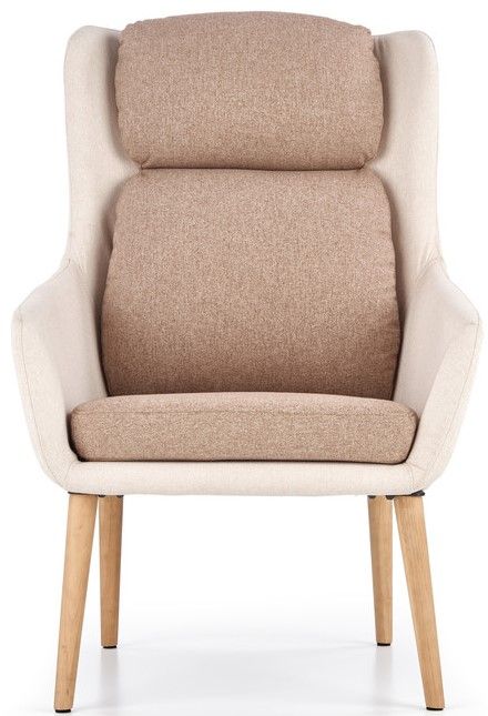 Lounge Chair Ragusa | size: Width: 67cm, Height: 103cm, Depth: 75cm | color: Brown/Grey | image: 3 | variant: 1002810