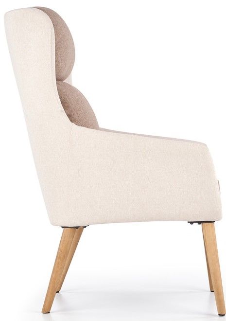 Lounge Chair Ragusa | size: Width: 67cm, Height: 103cm, Depth: 75cm | color: Brown/Grey | image: 5 | variant: 1002810