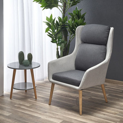 Lounge Chair Ragusa | size: Width: 67cm, Height: 103cm, Depth: 75cm | color: Gray | image: 5 | variant: 1002812