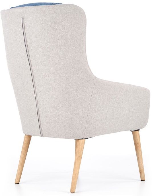 Lounge Chair Ragusa | size: Width: 67cm, Height: 103cm, Depth: 75cm | color: Grey/Blue | image: 3 | variant: 1002811