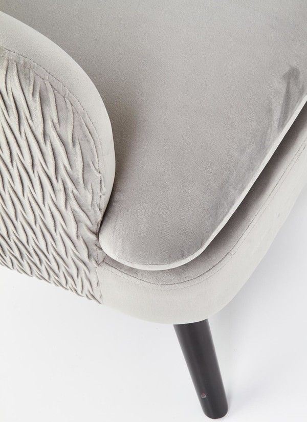 Lounge Chair Ravel | size: Width: 70cm, Height: 100cm, Depth: 78cm | color: Gray | image: 6 | variant: 1004709