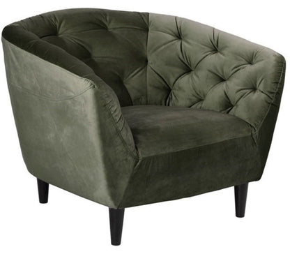 Lounge Chair Ria | size: Width: 83cm, Height: 79cm, Depth: 97cm | color: Green | image: 0 | variant: 1017818