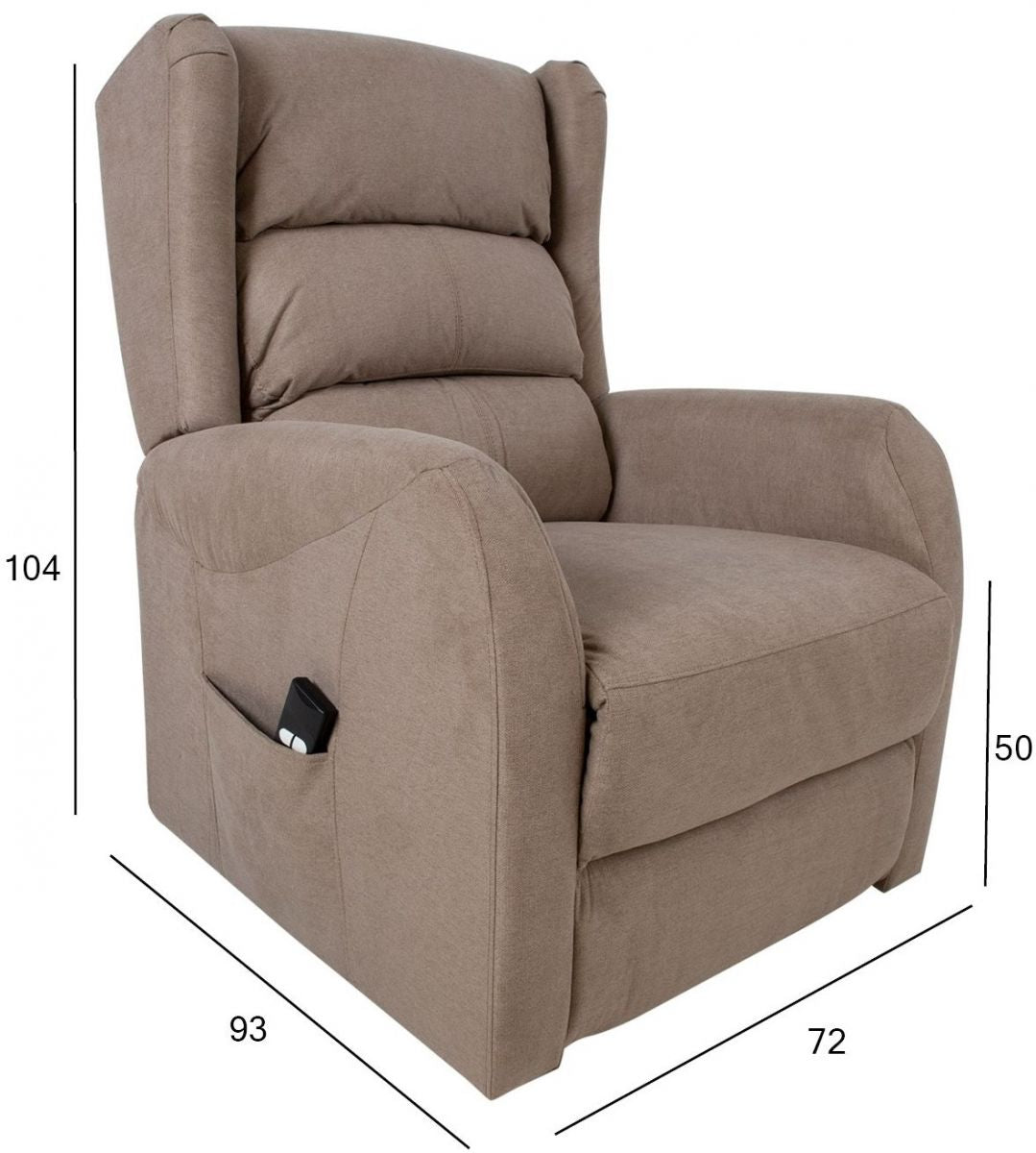 Lounge Chair Rye | size: Width: 77cm, Height: 106cm, Depth: 90cm | color: Brown | image: 9 | variant: 1000932