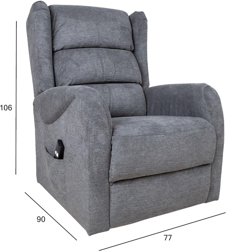 Lounge Chair Rye | size: Width: 77cm, Height: 106cm, Depth: 90cm | color: Gray | image: 9 | variant: 1000933