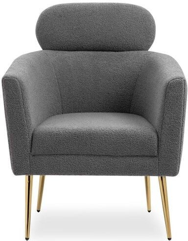 Lounge Chair Salerno | size: Width: 74cm, Height: 96cm, Depth: 70cm | color: Gray | image: 2 | variant: 1002788