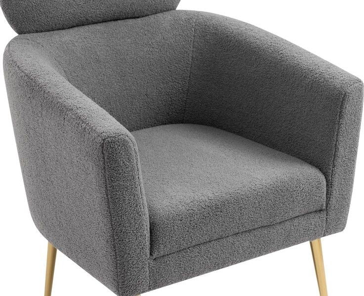 Lounge Chair Salerno | size: Width: 74cm, Height: 96cm, Depth: 70cm | color: Gray | image: 6 | variant: 1002788