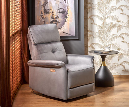 Lounge Chair Semir | size: Width: 80cm, Height: 92cm, Depth: 90cm | color: Gray | image: 2 | variant: 1004724