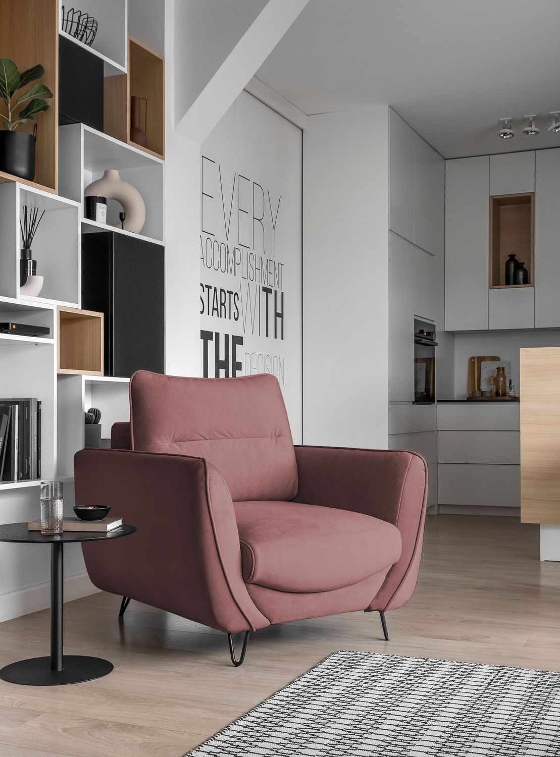 Lounge Chair Silva | size: Width: 93cm, Height: 82cm, Depth: 95cm | color: Velvetmat | image: 1 | variant: 1004471