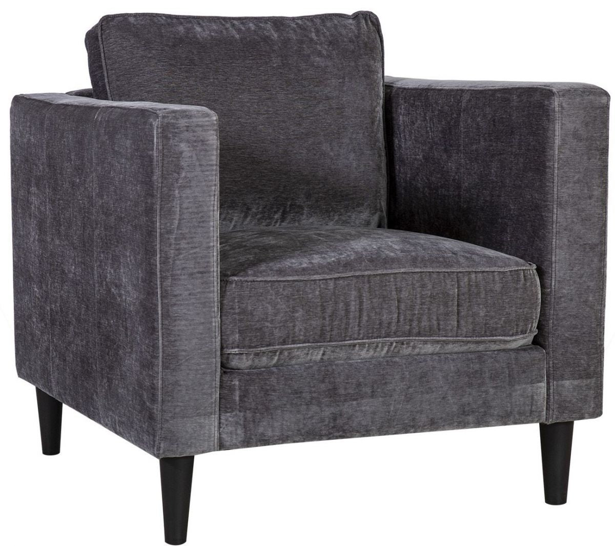 Lounge Chair St Albans | size: Width: 81cm, Height: 86cm, Depth: 86cm | color: Gray | image: 1 | variant: 1001090