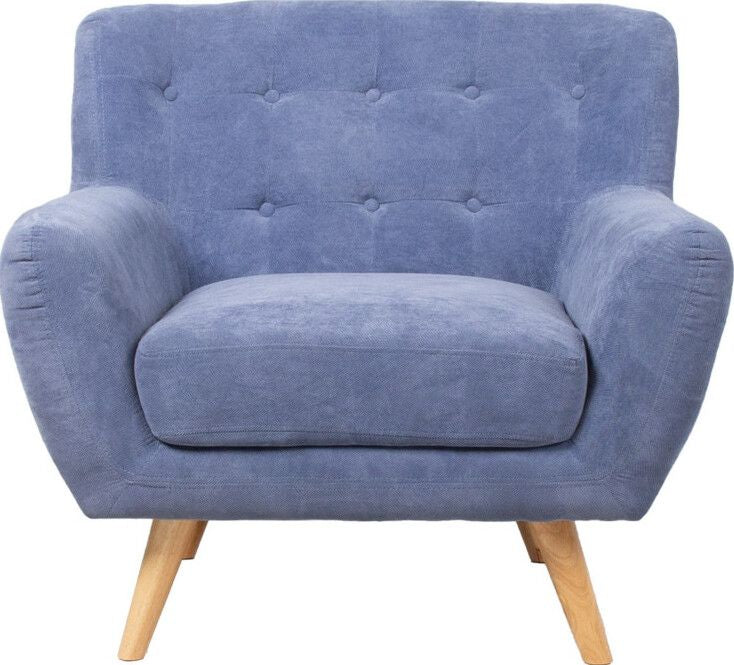 Lounge Chair St Ives | size: Width: 93cm, Height: 87cm, Depth: 84cm | color: Blue | image: 2 | variant: 1001077