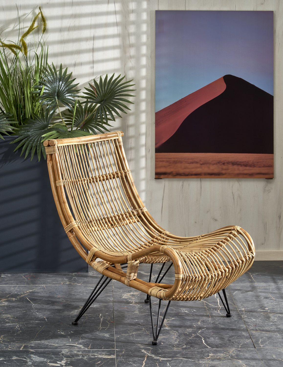Lounge Chair Stratford | size: Width: 60cm, Height: 85cm, Depth: 85cm | color: Brown/Black | image: 2 | variant: 1007360