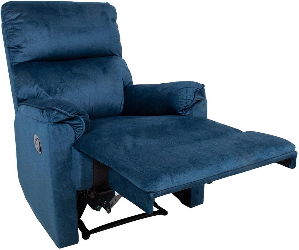 Lounge Chair Swanage | size: Width: 77cm, Height: 104cm, Depth: 86cm | color: Blue | image: 3 | variant: 1001002
