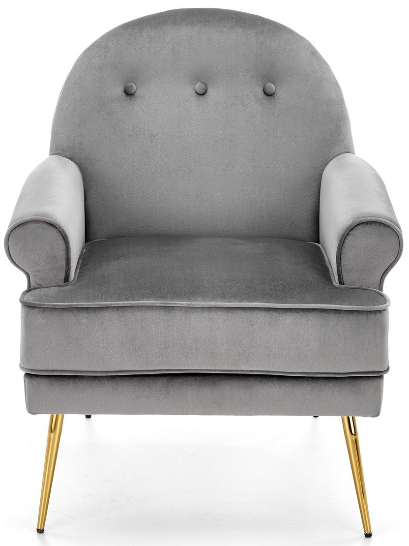 Lounge Chair Taranto | size: Width: 74cm, Height: 88cm, Depth: 74cm | color: Gray | image: 3 | variant: 1002825