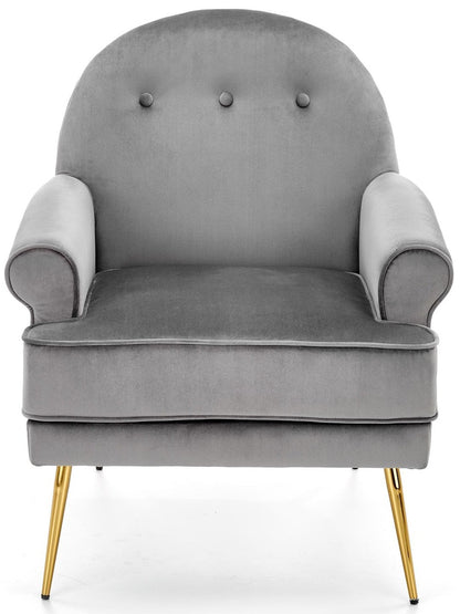 Lounge Chair Taranto | size: Width: 74cm, Height: 88cm, Depth: 74cm | color: Gray | image: 3 | variant: 1002825