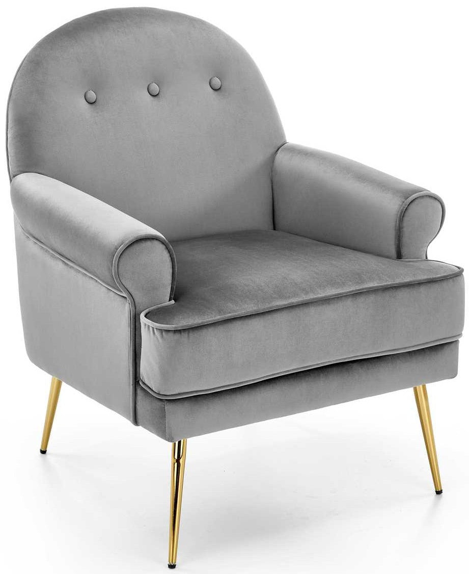 Lounge Chair Taranto | size: Width: 74cm, Height: 88cm, Depth: 74cm | color: Gray | image: 5 | variant: 1002825