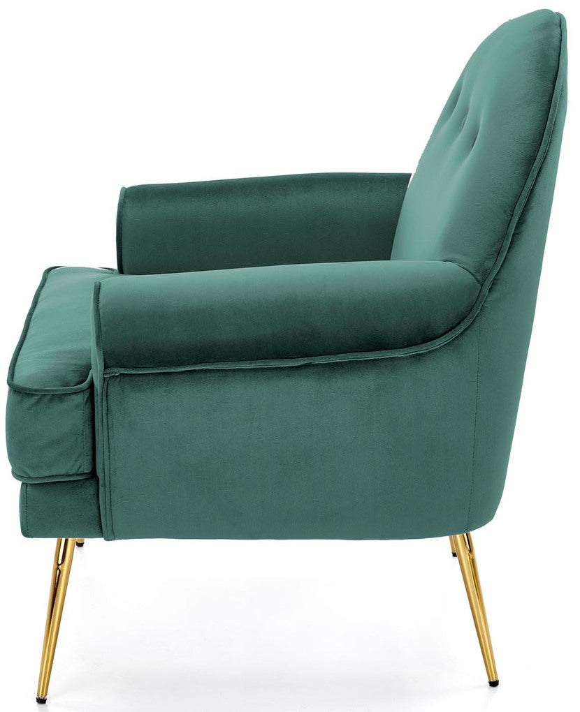 Lounge Chair Taranto | size: Width: 74cm, Height: 88cm, Depth: 74cm | color: Green | image: 3 | variant: 1002824