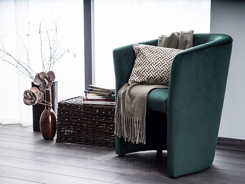 Lounge Chair TM1 | size: Width: 60cm, Height: 76cm, Depth: 67cm | color: Green | image: 3 | variant: 1005688