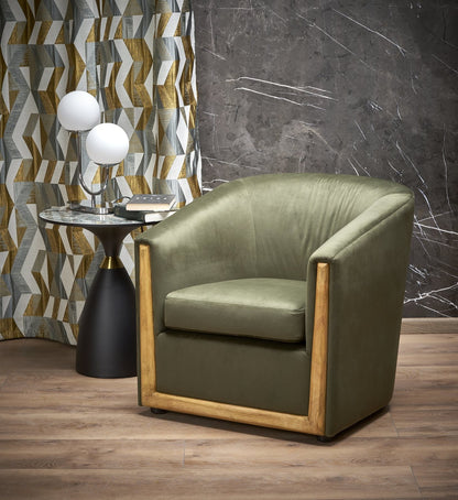Lounge Chair Trieste | size: Width: 71cm, Height: 71cm, Depth: 72cm | color: Green | image: 2 | variant: 1002745