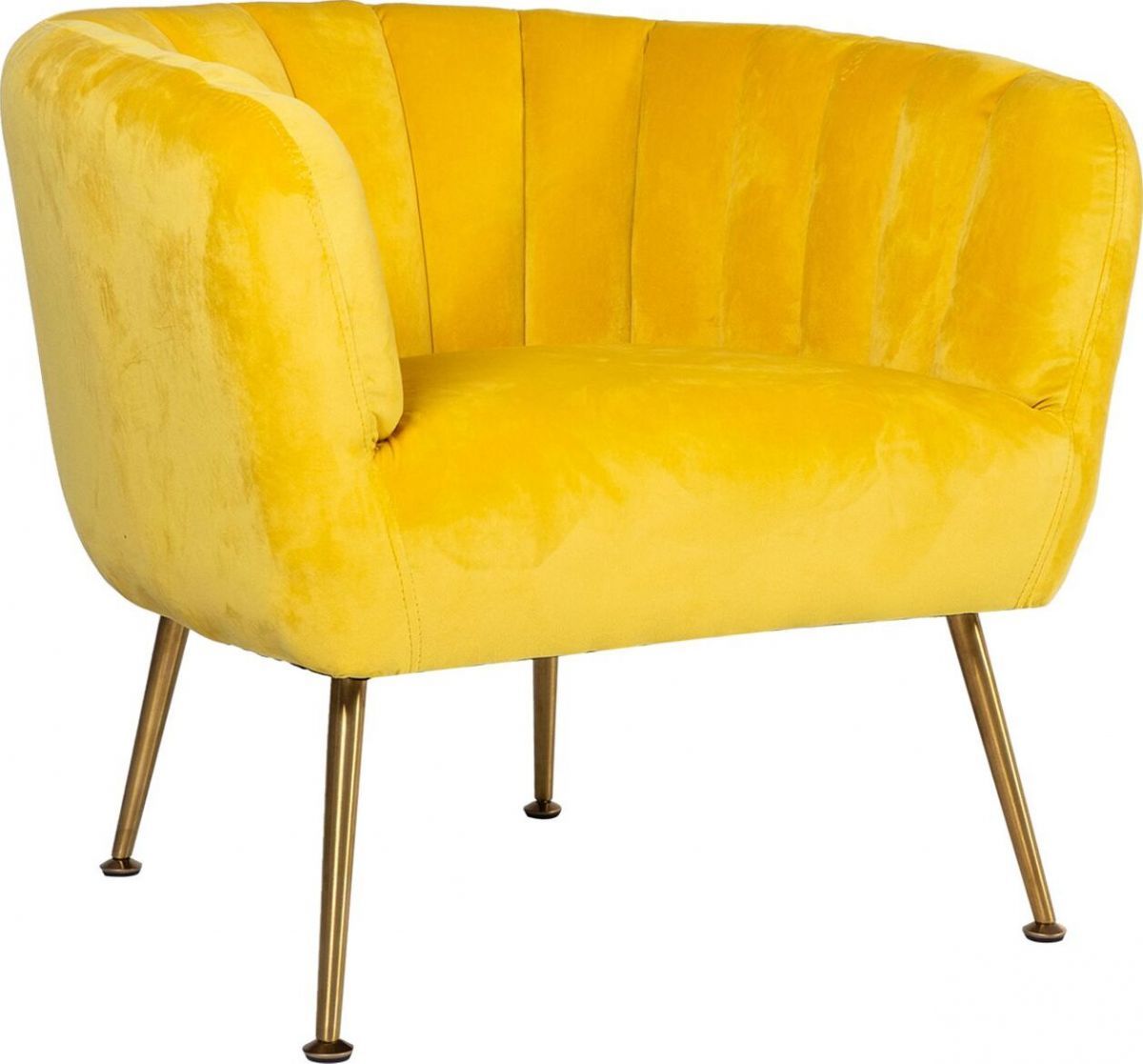 Lounge Chair Tucker | size: Width: 78cm, Height: 69cm, Depth: 71cm | color: Yellow | image: 1 | variant: 1004929