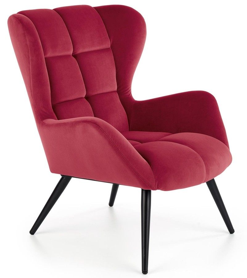 Lounge Chair Tyrion | size: Width: 75cm, Height: 91cm, Depth: 86cm | color: Red | image: 1 | variant: 1004735