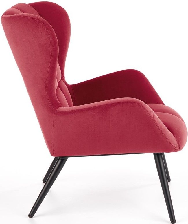 Lounge Chair Tyrion | size: Width: 75cm, Height: 91cm, Depth: 86cm | color: Red | image: 2 | variant: 1004735