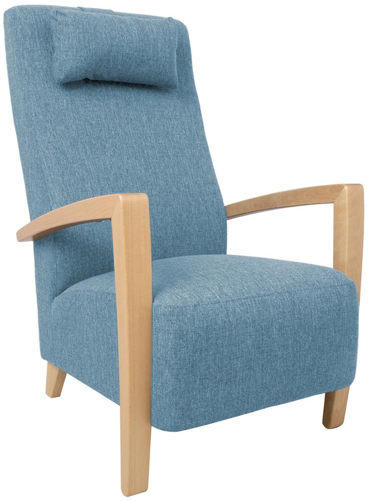 Lounge Chair Venla | size: Width: 65.5cm, Height: 104cm, Depth: 65cm | color: Blue | image: 1 | variant: 1004937