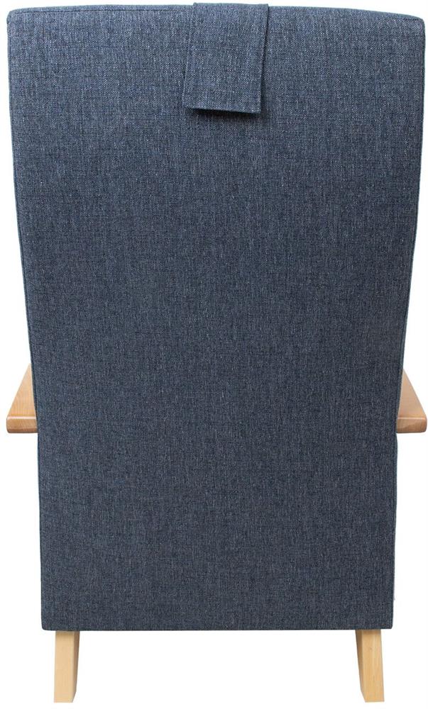 Lounge Chair Venla | size: Width: 65.5cm, Height: 104cm, Depth: 65cm | color: Blue | image: 4 | variant: 1004939