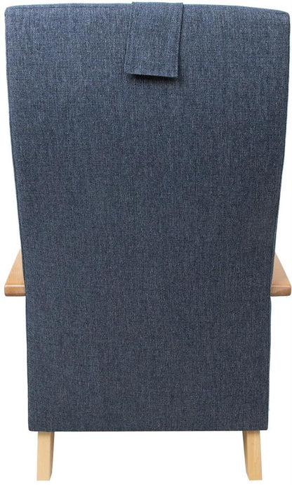 Lounge Chair Venla | size: Width: 65.5cm, Height: 104cm, Depth: 65cm | color: Blue | image: 4 | variant: 1004939