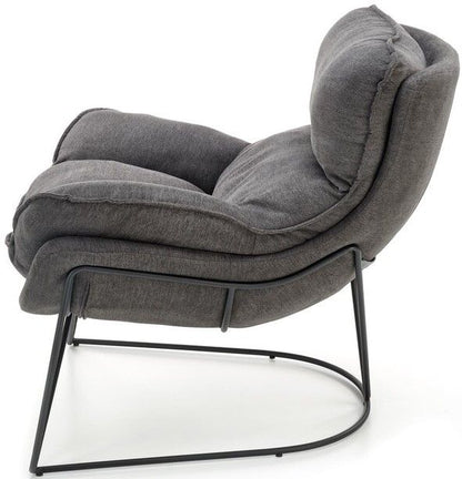 Lounge Chair Volker | size: Width: 75cm, Height: 85cm, Depth: 88cm | color: Gray | image: 2 | variant: 1012514