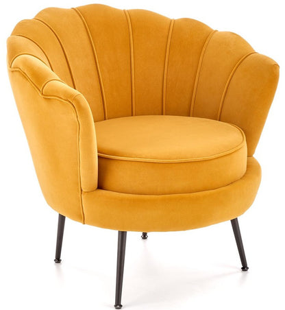 Lounge Chair West Kristiansand | size: Width: 81cm, Height: 77cm, Depth: 77cm | color: Yellow | image: 1 | variant: 1007471