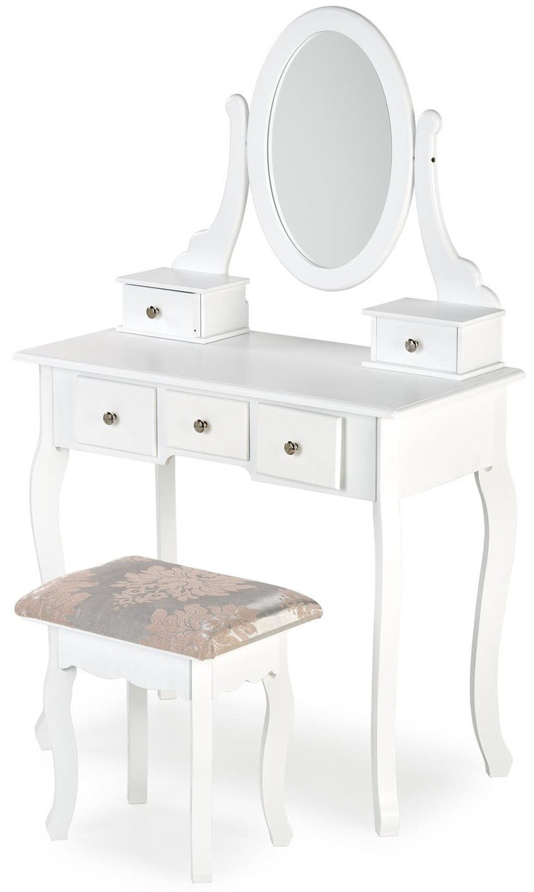 Makeup Table West Lahti | size: Length: 40cm, Width: 80cm, Height: 130cm | color: White | image: 2 | variant: 1007528