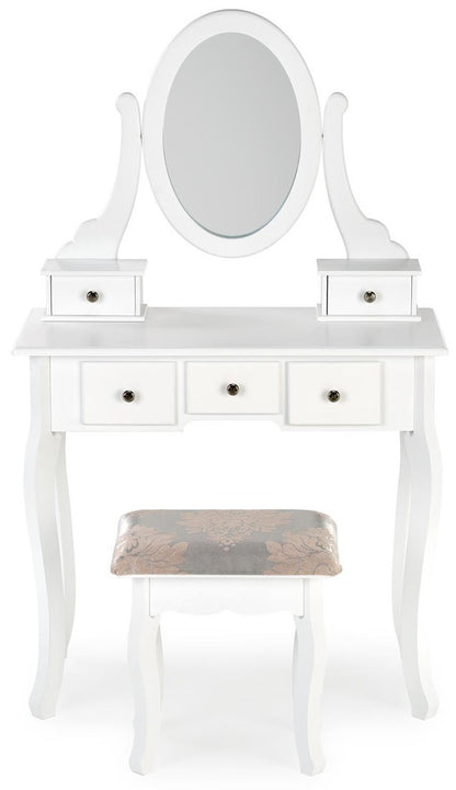 Makeup Table West Lahti | size: Length: 40cm, Width: 80cm, Height: 130cm | color: White | image: 4 | variant: 1007528