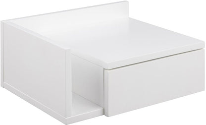 Nightstand Ashlan 1 | size: Width: 40cm, Height: 16.5cm, Depth: 32cm | color: White | image: 1 | variant: 1016947