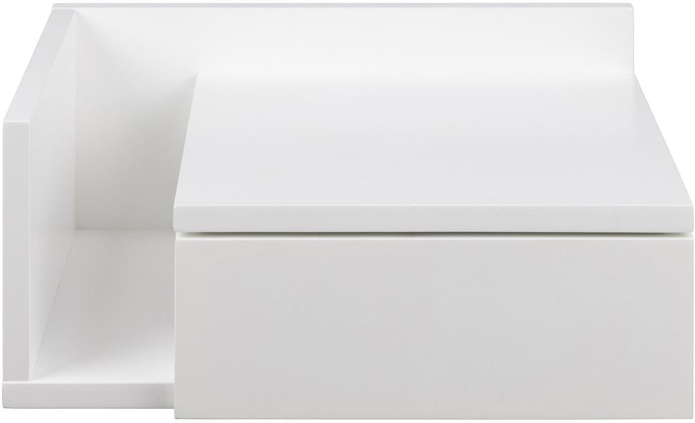 Nightstand Ashlan 1 | size: Width: 40cm, Height: 16.5cm, Depth: 32cm | color: White | image: 2 | variant: 1016947