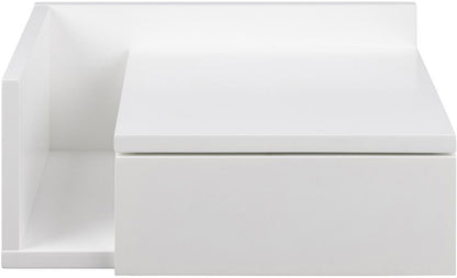 Nightstand Ashlan 1 | size: Width: 40cm, Height: 16.5cm, Depth: 32cm | color: White | image: 2 | variant: 1016947