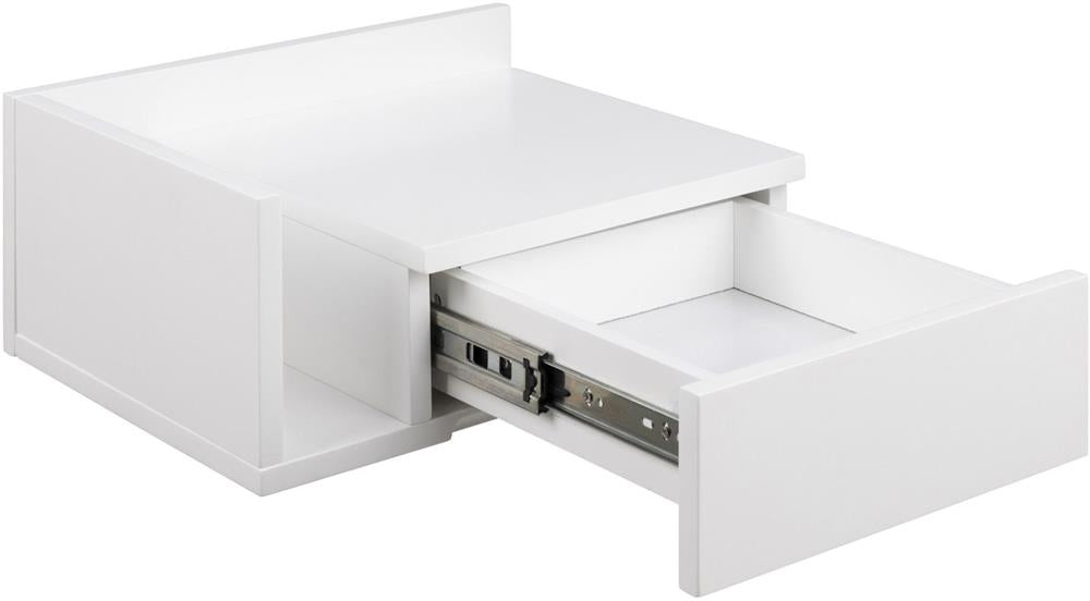 Nightstand Ashlan 1 | size: Width: 40cm, Height: 16.5cm, Depth: 32cm | color: White | image: 5 | variant: 1016947